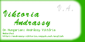 viktoria andrassy business card